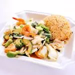 M25-Langostino con verduras+ Chaufa