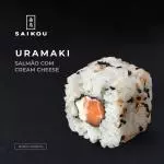 Uramaki salmão cream cheese (8un)