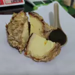 Tempura helado vainilla.