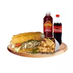 Combo Torta pierna + papas+ refresco