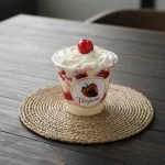 Cerezas con crema