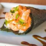 Temaki Salmão e Camarão