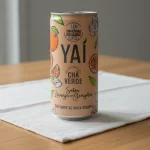 Cha verde yay laranja com gengibre