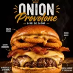 Provolone Onion Burguer