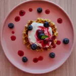 Waffle de almojábana griego