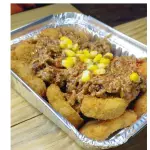 Nuggets vegano com pulled