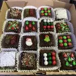 Brownies navideños