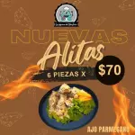 ALITAS AJO PARMESANO
