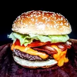 Burguer cheddar bacon