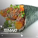 Camarão empanado