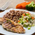 Marmitex filé de coxa na brasa