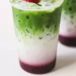Bluewberry latte