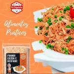 Frango desfiado e refogado