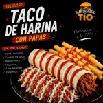 TACO DE HARINA CON PAPAS  🌮🍟