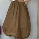 Falda globo larga
