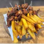 Pasariño con Papas Rusticas