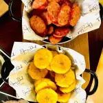 CHORIZO CON  FRIED PLANTAIN