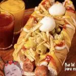 Hotdog duplo salsicha