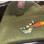 Stitched Blunted Logo Beanie (Green)