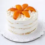 Tarta de hojaldre y naranja natural