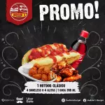 Hotdog 4boneless/4 Alitas + Coca355
