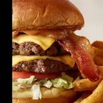 2 BURGER DUPLO AMERICANO + 2 FRITAS