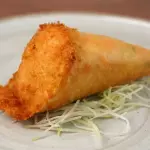 Temaki harumaki salmão