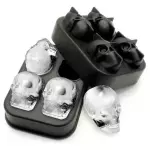 Forma de Gelo em Silicone Caveira
