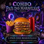Combo país das maravilhas 1 pessoa