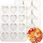Molde Silicone Corazon 12 Cavid 5cm