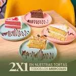 2 X1 TORTAS MIÉRCOLES
