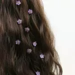 Clip de flor lila (precio x unidad)(copy)