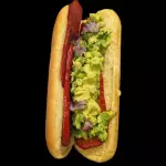 Hot dog salchicha asadera