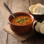 CALDO  DE MOCOTÓ + TORRADA