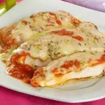 Filé a parmegiana de frango