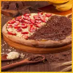Pizzas doces 2 sabores
