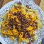 Batata com Cheddar e Bacon