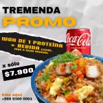 Menú para 1: Wok Arroz + Bebestible