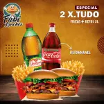 2 X.TUDO ESP. + FRITAS + REFRI 2L