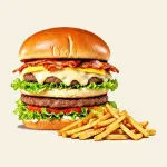 Big burger con papas