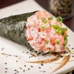 Temaki salmão com cream cheese