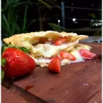 Pastel Creme de ninho e morango
