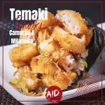 TEMAKI CAMARÃO A MILANESA