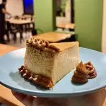 Flan con dulce de leche