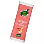 Picolé morango com leite condensado