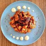 Pollo en salsa agridulce