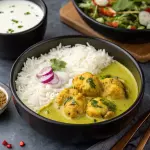 Punjabi Kadhi Pakoda Rice Bowl