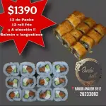 12 piezas de rolls frios 12 panko