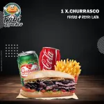 1 X.CHURRASCO + FRITAS + REFRI LATA