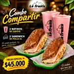 Combo 2x zapote 2x sandwich polloXL